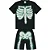 Pijama Kids Unissex Halloween Esqueleto Fluorescente - Imagem 2