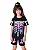 Pijama Kids Unissex Halloween Esqueleto Color - Imagem 1