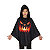 Fantasia Infantil De Halloween Poncho Wandinha/vampira/ - Imagem 7