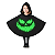 Fantasia Infantil De Halloween Poncho Wandinha/vampira/ - Imagem 6