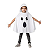 Fantasia Infantil De Halloween Poncho Wandinha/vampira/ - Imagem 4
