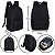 Mochila Preto liso 20 Litros - Escolar/para notebook - Personalizada nome ou logo - Imagem 3