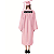 Beca,Toga, Bata, túnica unissex rosa - para graduação adultos Personalizado - Imagem 3