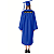 Beca,Toga, Bata, túnica unissex azul - para graduação adultos Personalizado - Imagem 2