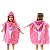 Toalha de praia com capuz - infantil bailarina - Imagem 1