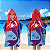 Toalha de praia com capuz - infantil Sereia ruiva - Imagem 2