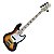 BAIXO SHELTER JAZZ BASS CAPTADOR 5 CORDA SUNBURST SHJB75 PRO - Imagem 2