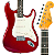 GUITARRA STRATO C/ BAG VINTAGE PLUS VERMELHA SST 62 CAR SX - Imagem 1