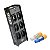 REGUA PARA PALCO 6 TOMADAS COM SAIDA POWER MOD RP6E PRETO - Imagem 1