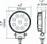 Farol de milha Hella Valuefit 5RD Led 1.0 Curto alcance redondo - Imagem 4