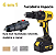 Kit 6 Em 1 Furadeira Parafusadeira Motoserra Multifuncional Cor Amarelo BOM-9712 - Imagem 2