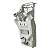 Middle Shell - DJI FLIP - FD10180CS - Imagem 1