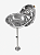 Churrasqueira Náutica em Aço Inox 304 Overboat P-320 com Pedestal (Popa) - Imagem 2