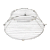 Grelha Inox Com Descanso P/ Churrasqueira Lancha 33cm Ø - Imagem 1
