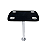 Mesa Náutica Completa Overboat 45x58cm com Pedestal Inox e Porta-Copos - Imagem 2