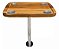 Mesa Náutica Completa Overboat 45x58cm com Pedestal Inox e Porta-Copos - Imagem 1