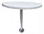 Mesa Náutica Elíptica Completa Overboat 70,5x33,5cm com Pedestal Inox - Imagem 2