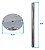 Mesa Náutica Elíptica Completa Overboat 70,5x33,5cm com Pedestal Inox - Imagem 5