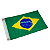 Bandeira do Brasil Náutica Overboat 33x47cm Dupla-Face para Barcos de Maior Porte - Imagem 1