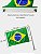 Kit Bandeira do Brasil Náutica Oficial com Mastro Inox 304 Overboat - Imagem 3