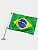 Kit Bandeira do Brasil Náutica Oficial com Mastro Inox 304 Overboat - Imagem 1