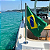 Kit Bandeira do Brasil Náutica Oficial com Mastro Inox 304 Overboat - Imagem 1