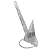 ​​​​​​​Âncora Rocna 1,4kg em Aço Galvanizado Overboat a Fogo para Jet Ski e Barcos - Imagem 2