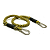 Cabo de Atracação Elástico com 2 Mosquetões Overboat Inox 316 1,5m Amarelo e Preto - Imagem 4