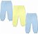 KIT CALÇA INFANTIL CANELADA AZUL/AMARELO/AZUL - JEITO INOCENTE - Imagem 1