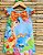 VESTIDO INFANTIL JURASSIC DE LAÇO COLORIDO - CAPILÉ - Imagem 1