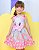 VESTIDO INFANTIL COELHO COLORIDO - CAPILÉ - Imagem 1
