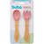 Kit 2 Talheres Garfo E Colher Bebê Em Silicone E Bambu Buba - Imagem 8
