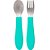 Kit Talheres Bubazoo Garfo E Colher Em Inox Para Bebê Buba - Imagem 9