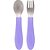 Kit Talheres Bubazoo Garfo E Colher Em Inox Para Bebê Buba - Imagem 8