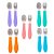 Kit Talheres Bubazoo Garfo E Colher Em Inox Para Bebê Buba - Imagem 1