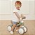 Bicicleta De Equilíbrio Infantil S/ Pedal Verde 4 Rodas Buba - Imagem 2