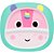 Pratinho Buba Zoo Infantil Estampado Rosa Unicórnio - Imagem 1