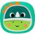 Pratinho Buba Zoo Infantil Estampado Verde Dino - Imagem 1