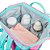 Mochila de Maternidade Bolsa Impermeável Rosa/Verde Pimpolho - Imagem 2