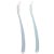Kit 2 Colheres Em Silicone Fase 1 Azul Buba - Imagem 3