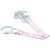 Prendedor De Chupeta Com Argola Silicone Estrelas Rosa Buba - Imagem 2