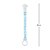 Prendedor De Chupeta Com Argola Silicone Estrelas Azul Buba - Imagem 5