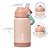 Copo Térmico Parede Dupla Com Canudo Blush Nude Buba - Imagem 2