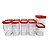 Kit Conjunto de 06 Potes Herméticos para Mantimentos Acrílico - Imagem 10