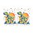 Garrafa Squeeze Termica 270ml Infantil Parede Dupla Canudo Silicone Agua Gelada Dinossauro - Imagem 8