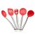 Kit Conjunto Utensílios Profissional 5 Peças Cozinha Silicone Inox - Imagem 1