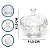 Bombonieres Baleiro De Vidro Com Tampa 350 ML Decorativo Resistente Elegante Luxo - Imagem 2