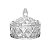 Bombonieres Baleiro De Vidro Com Tampa 590 ML Decorativo Resistente Elegante Luxo Diamond - Imagem 1