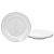 Jogo 6 Pratos Rasos Redondo Opaline Vidro Branco 26 cm - Imagem 1
