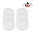 Jogo 6 Pratos Rasos Sobremesa Quadrado Opaline Vidro Branco 22 cm - Imagem 3